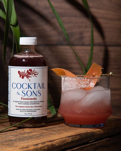 fassionola syrup cocktail and sons